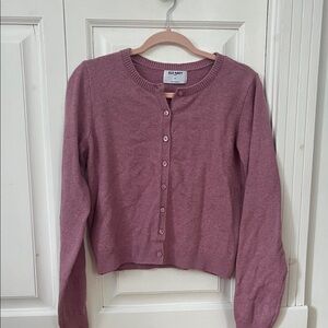 OLD NAVY pink cardigan size M